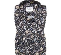 ETERNA Slim Fit Hemd marine, Bedruckt