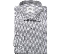 ETERNA Slim Fit Hemd mittelblau, Bedruckt