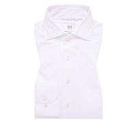 ETERNA Hemd 1SH15326 Japanese Knitted Single-Jersey Slim Fit unifarben Weiß Gr. 39 Langarm 67 cm