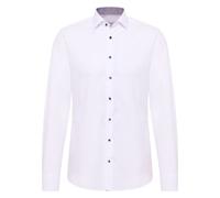 Langarmhemd ETERNA "SLIM FIT", Herren, Gr. 44, Normalgrößen, weiß, Popeline, 100% cotton, schmal, Langarm Manschette, Hemden, NON IRON (bügelfrei) (20046759-44) weiß