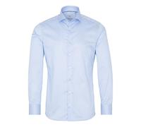 ETERNA - Slim Fit: Langarmhemd blau - Gr. - 38