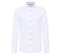 ETERNA - Slim Fit: Langarmhemd weiß - Gr. - 39
