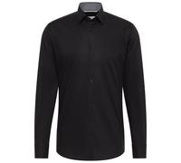 ETERNA SLIM FIT Natural Stretch Langarm Hemd schwarz popeline 1282-39-F141 - Dynamic Cotton 43