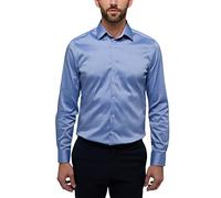 ETERNA SLIM FIT Performance Shirt Langarm Hemd blau twill 3372-15-F14P 39 65