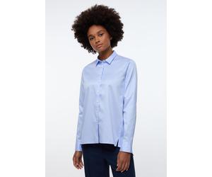ETERNA - Soft Luxury Shirt Bluse Twill Langarm hellblau - Gr. - 36/Langarm