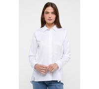 ETERNA - Soft Luxury Shirt Bluse Twill Langarm off-white, 44/Langarm