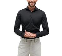 Langarmhemd ETERNA "SUPER SLIM", Herren, Gr. 38, Normalgrößen, schwarz, Twill, 100% Baumwolle, schmal, Manschette, Hemden, NON IRON (bügelfrei) (51344319-38) schwarz