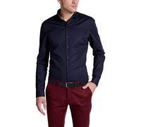 eterna Super Slim Hemd Langarm Haifischkragen Stretch Navy Größe 41