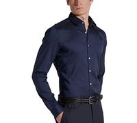 ETERNA Super Slim Performence Hemd Langarm Haifischkragen Nachtblau Größe 41