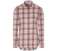 ETERNA UPCYCLING CLASSIC FIT Langarm Bluse kariert beige oxford 6202-20-D935 36