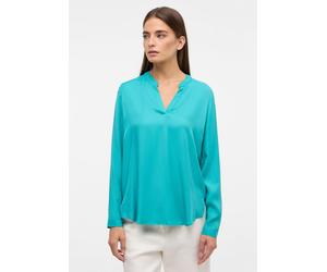 ETERNA - Viscose Shirt Bluse Viskose Langarm smaragd - Gr. - 42