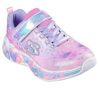 Sneaker SKECHERS "ETERNAL HEART LIGHTS", Kinder, Gr. 30, bunt (hellrosa, multi), Textil, Synthetik, kontrastfarbene Details, Glitzer, sportlich, Schuhe, Blink,-Klettschuh mit Herz-Applikation, Größens