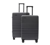 ETERNITIVE E2 Kofferset 2-teilig M + XL, 60 + 97 L, Grau | Hartschalenkoffer aus 100% ABS, TSA-Zahlenschloss, 4 Doppelrollen 360°, Teleskopgriff, Trolley Set 7,75 kg