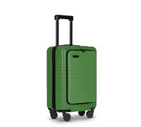ETERNITIVE - Handgepäck Koffer I Reisekoffer aus ABS I Größe: 55 x 35 x 24,5 cm 40L I Koffer Leicht mit Rollen 360° I Hartschalenkoffer mit TSA-Schloss I Halterung für Handy und Getränk I Grün