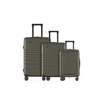 ETERNITIVE - Hartschalenkoffer Set I Rollkoffer aus Polycarbonat & ABS IGröße: 74 x 64 x 54 cm I Reisekoffer mit Rollen 360° I Koffer Handgepäck 33L 64L 98L I Trolley mit TSA-Schloss I Olivgrün