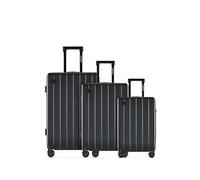 ETERNITIVE - Hartschalenkoffer Set mit 3 Trolley | Rollkoffer aus ABS |Größe: 75,5 x 65,5 x 55 cm | Reisekoffer mit 4 Rollen 360° | Koffer Handgepäck 37L 60L 99L | Trolley mit TSA-Schloss | Schwarz