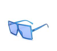 ETETGVG Mode Frauen Große Rechteck Farben Rahmen Shades Sonnenbrille Übergroße Vintage Damen Männer Sonnenbrille, C19