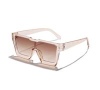 ETETGVG Modische Sonnenbrille für Damen, für Herren, für Straßenfotos, Sonnenbrillen für den Außenbereich, quadratische Brillen, UV400, C4, Einheitsgröße