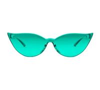 ETETGVG Randlose Cateye-Sonnenbrille im Retro-Stil für Damen, trendige kleine Cateye-Sonnenbrille, C4, Einheitsgröße