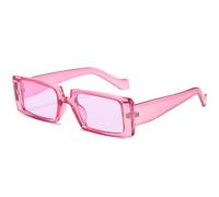 ETETGVG Retro Rechteckige Damen Sonnenbrille Vintage Sonnenbrille Für Männer Luxusbrille Kleine Brille,Wie Bild,Lila Lila