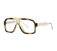 ETETGVG Vintage-Sonnenbrille im klassischen, übergroßen Design für Damen und Herren, luxuriös, beliebt, Punk (Marmor, klar)