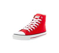 Ethletic Fair Trainer White Cap Hi Cut cranberry red | just white 37