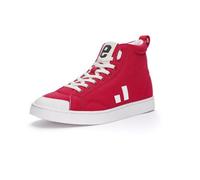 Ethletic Sneaker Hi "Active Hi Cut" Cranberry Red | Just White 36