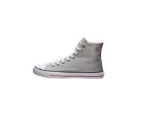 Sneaker ETHLETIC "White Cap Hi Cut", Gr. 39, grau (mirage grau p, just weiß), Obermaterial: 100% Baumwolle; Futter: 100% Baumwolle; Decksohle: 100% Baumwolle; Sohle: 100% Naturkautschuk, Schuhe Canvas