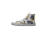 Sneaker ETHLETIC "White Cap Hi Cut", Damen, Gr. 44, gelb (camou gelb, just weiß), Obermaterial: 100% Baumwolle. Futter: 100% Baumwolle. Decksohle: 100% Baumwolle. Sohle: 100% Naturkautschuk, Schuhe Sn