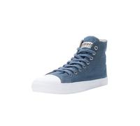 Sneaker ETHLETIC "White Cap Hi Cut", Gr. 41, blau (workers blau, just weiß), Obermaterial: 100% Baumwolle; Futter: 100% Baumwolle; Decksohle: 100% Baumwolle; Sohle: 100% Naturkautschuk, Schuhe Canvass