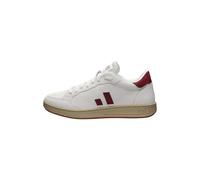 Sneaker ETHLETIC "Jesse", Gr. 45, weiß (chalk weiß, true blood), Obermaterial: 55% Polyurethan, 45% Polyester; Futter: 100% Polyester; Decksohle: 100% Polyester; Sohle: Naturkautschuk, Schuhe, recycle