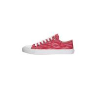 Sneaker ETHLETIC "Trainer White Cap Lo Cut", Damen, Gr. 37, rot (rot melange, just weiß), Obermaterial: 100% Baumwolle; Sohle: 100% Naturkautschuk, Schuhe Sneaker, Keine Angabe (14259846-37) rot melan