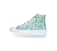 Ethletic Unisex Fair Trainer Cap Hi Cut Collection 18 Sneaker, Terrazzo Spearmint | Just White, 41 EU