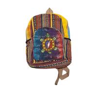 Ethnique Mode Gehry Rucksack Hippie Boho Bohemian Himalaya Taschen 100% Baumwolle Handgefertigt in Nepal Valentie Rucksack Niedliches Geburtstagsgeschenk, Multicolor 01, Height: 33 cm - Width: 26 cm -