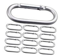 ETHZZLE 15 Stück Teiliges Karabinerhaken aus Strapazierfähigem Aluminiumlegierung Robuste Outdoor Rucksack Schnallen Vielseitig Einsetzbar für Schlüssel Flaschen und Wandern Langlebig und