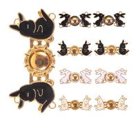 ETHZZLE 8 Stück Teiliges Verstellbare Metall hosenknöpfe Taillenknopf Taillenspanner für Jeans und Hose Langlebig Wiederverwendbar ohne Nähen Modisch mit Glatter Oberfläche