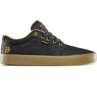 Etnies Barge LS - Classic Skate Look, Slim Vulcanized Silhoutte, Hefty Armored Collar, Reinforced Vulc - Black Raw - 38.5