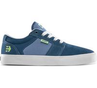 Etnies Barge LS - Classic Skate Look, Slim Vulcanized Silhoutte, Hefty Armored Collar, Reinforced Vulc - Green/Blue - 41.5