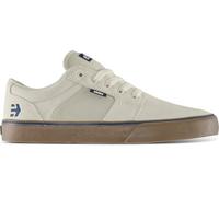 Etnies Barge LS - Classic Skate Look, Slim Vulcanized Silhoutte, Hefty Armored Collar, Reinforced Vulc - White/Navy - 42.5