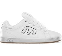 Etnies Callicut - Heritage-Skate-Stil, voluminöser Look, Chunky Vibe der 90er, verstärkte Cupsole, gepolsterte Dämpfung, Alltagssneaker - Weiß Schwarz - 45