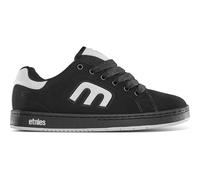 etnies Callicut - Heritage-Skate-Stil, voluminöser Look, chunky Vibe der 90er, verstärkte Cupsole, gepolsterte Dämpfung, Alltagssneaker Black/White/Black 6.5