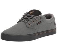 Etnies Jameson 2 Eco - Nachhaltiger Skate-Stil, verstärkte Cupsole, gepolsterte Dämpfung, Alltagssneaker, vegan - Grau Gold Schwarz - 41