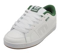 Etnies Kingpin - Klassischer Skate-Heritage-Fashion-Stil mit angesagtem, verstärkte Cupsole, Alltagssneaker - Größe 42.5 - Farbe White/Green