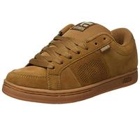 Etnies Kingpin - Klassischer Skate-Heritage-Fashion-Stil mit angesagtem, verstärkte Cupsole, Alltagssneaker - Größe 42 - Farbe Brown/Gum/Gold