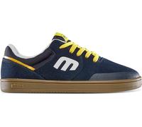 Etnies Little Kids Marana Skate Shoe, Navy/Gum/Yellow, 34 EU