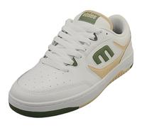 Etnies LOOT Skateschuhe - Low-Top Robuster Skateboarding Sneaker - White/Green - 44