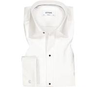ETON Hemd Herren Extra Slim Fit Umschlagmanschetten Baumwolle weiß, 44