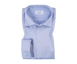ETON Hemd Herren Regular Fit Umschlagmanschetten Baumwolle blau, 40
