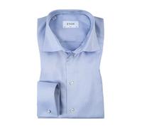 ETON Hemd Herren Slim Fit Umschlagmanschetten Baumwolle blau, 44