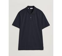 Eton Pima Pique Polo Navy Blue Blau L
